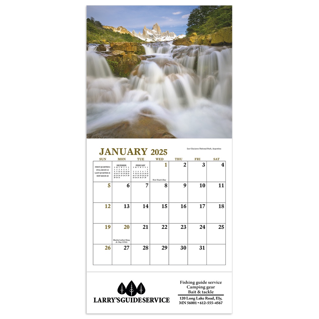 Glorious Getaways Mini Wall Calendar