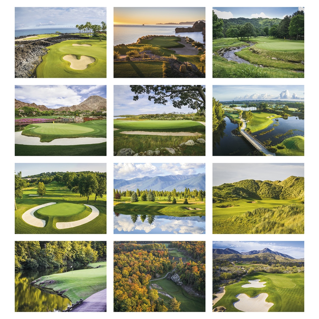 Golf Wall Calendar - Spiral