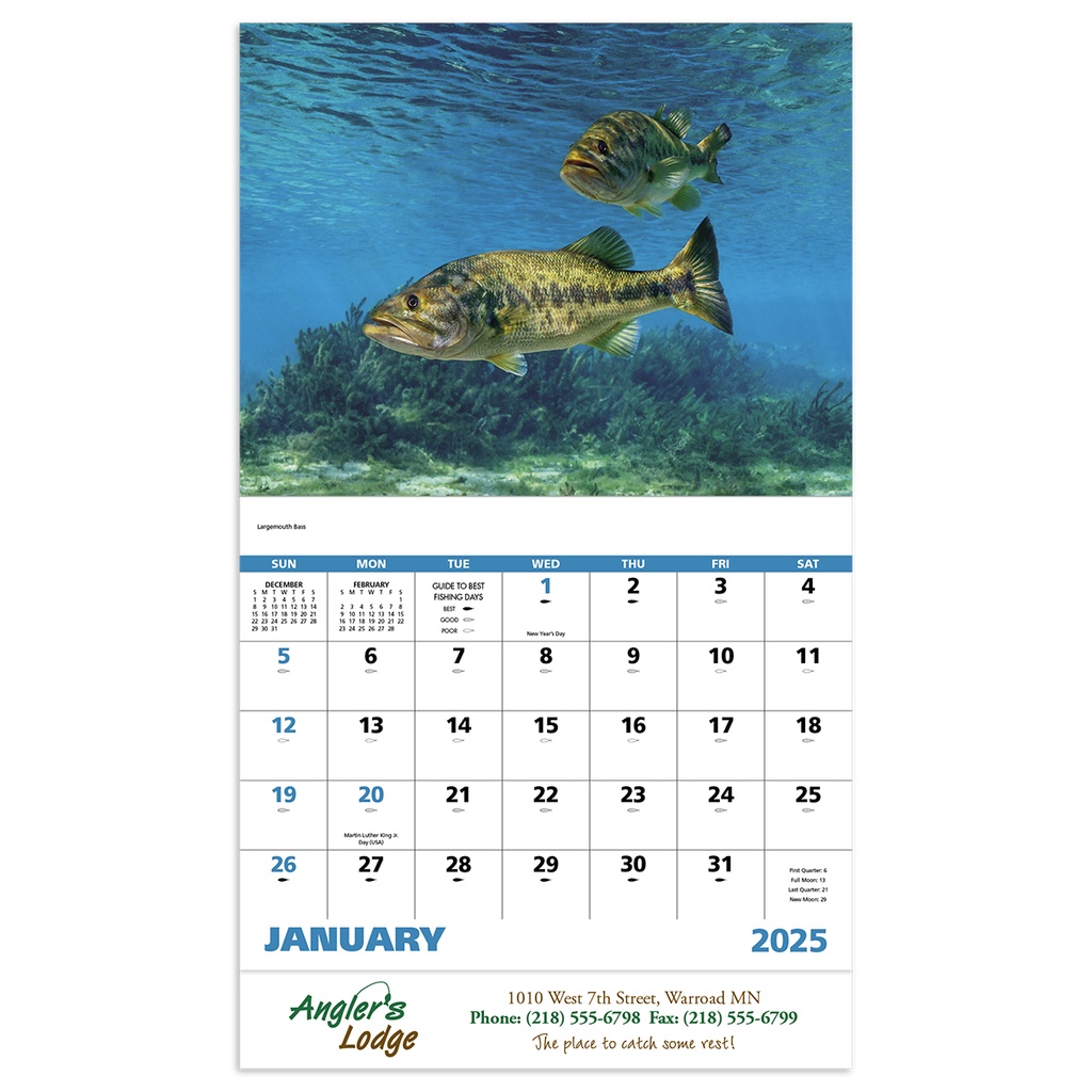 Fishing Wall Calendar