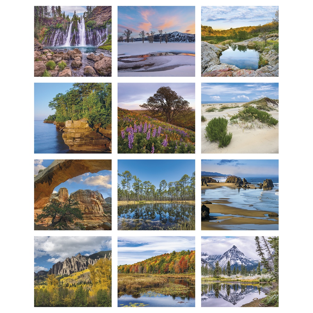 Landscapes of America Mini Wall Calendar
