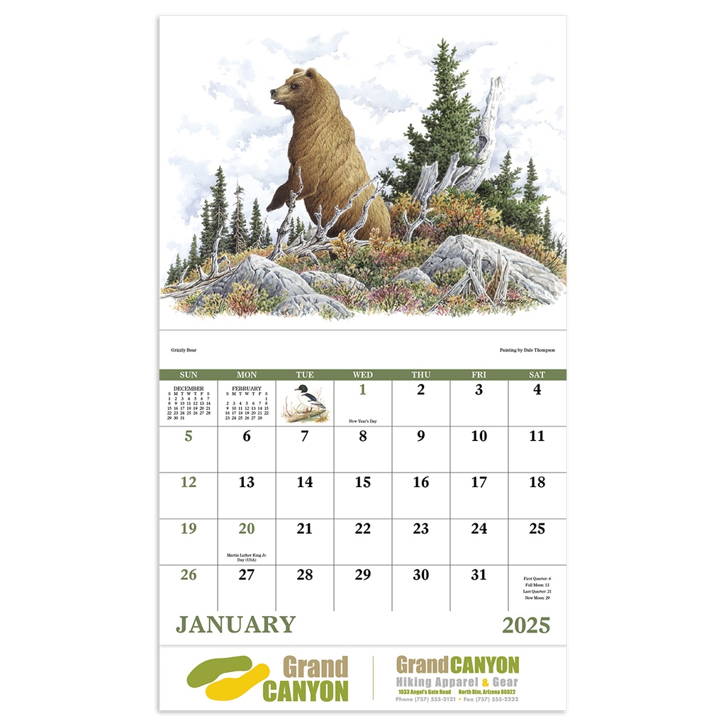 Wildlife Trek Wall Calendar