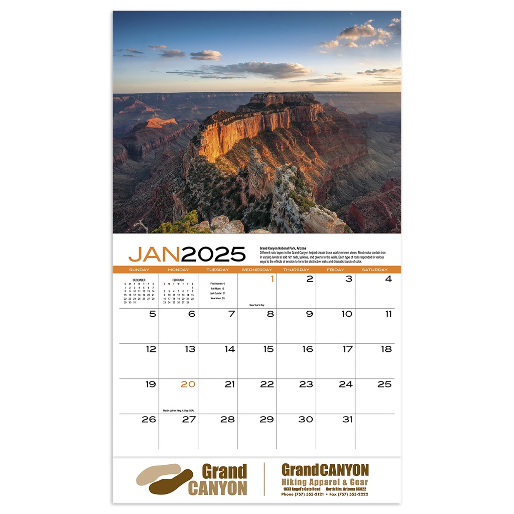 Earth Wall Calendar 