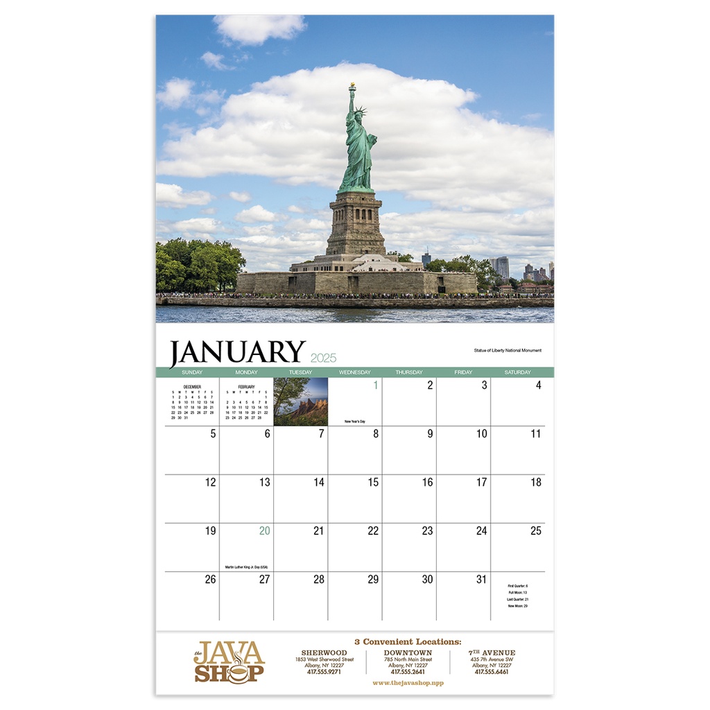 New York State Wall Calendar 