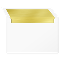 Personalized Greeting Card Envelopes Gold Foil