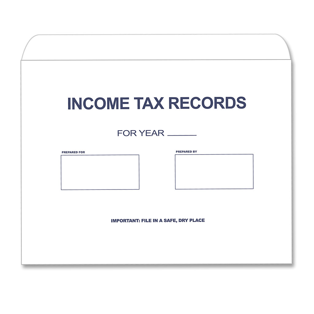 Income Tax Records Envelope
