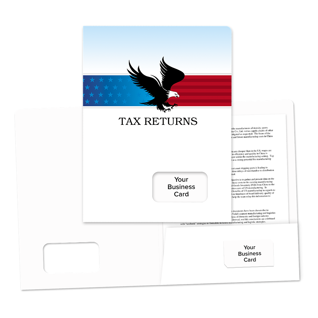 Success Tax Return Folders - Eagle