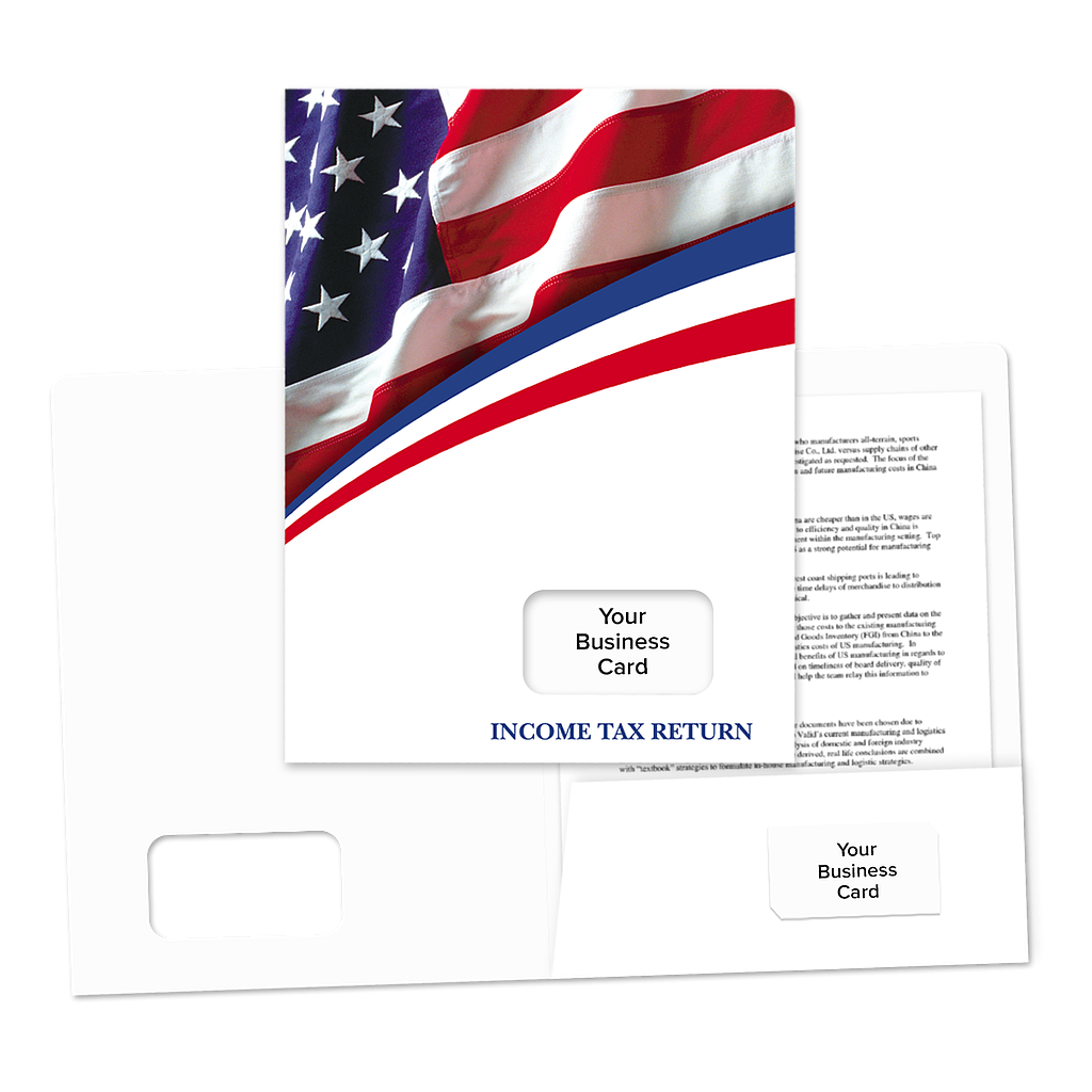 Success Tax Return Folders - Stars & Stripes