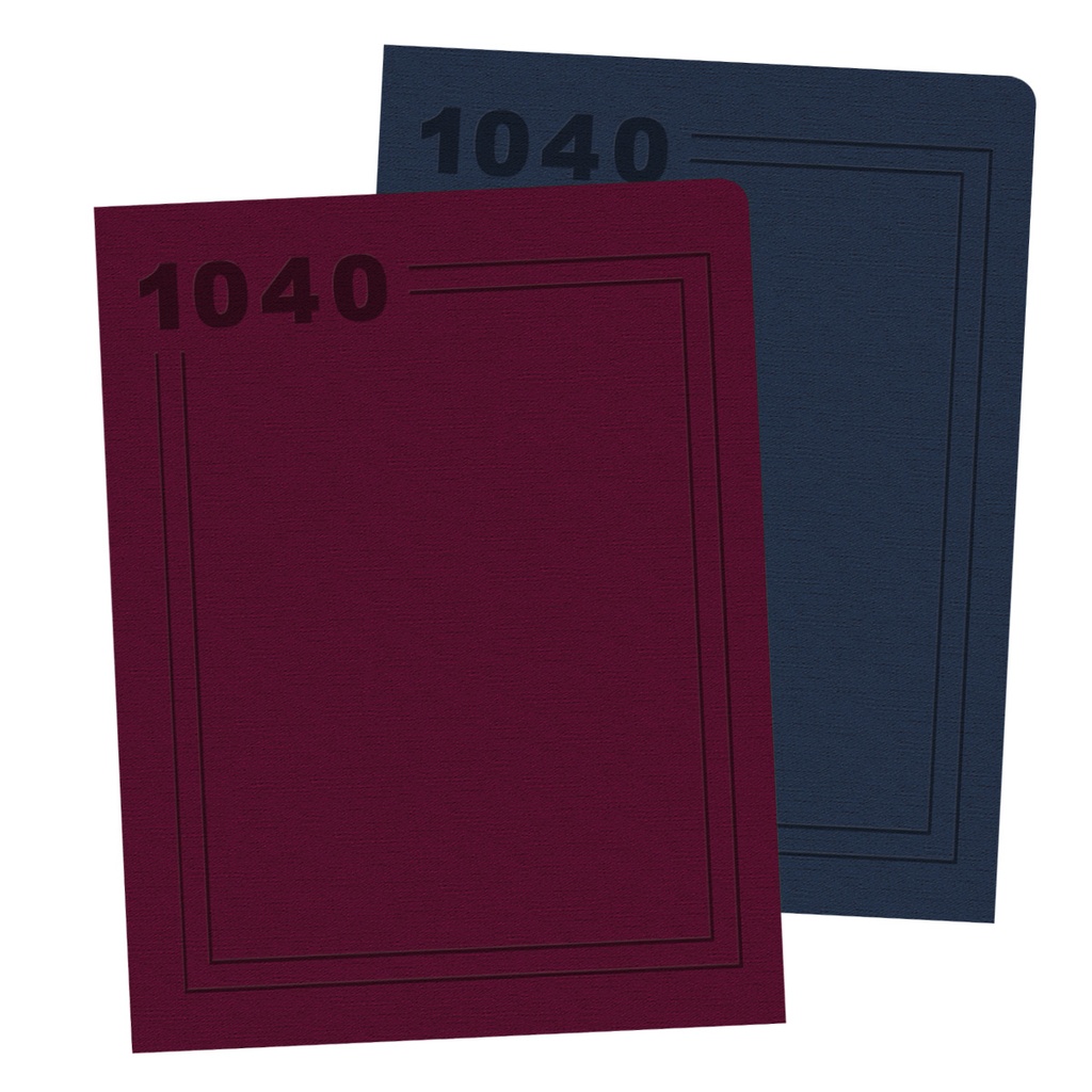 Embossed Tax Return Folder - 1040 Design