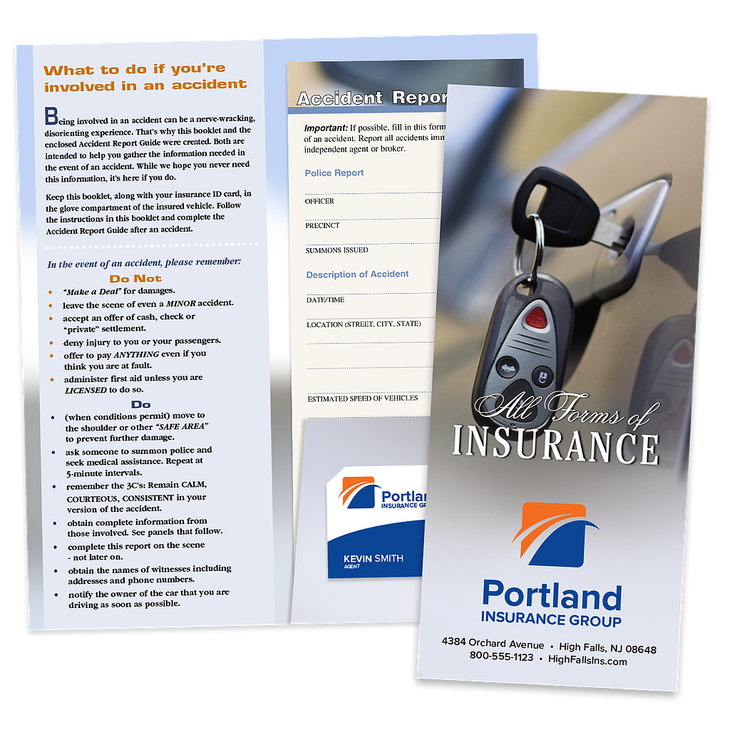 Printed Insurance Card Holder Kit - Keys