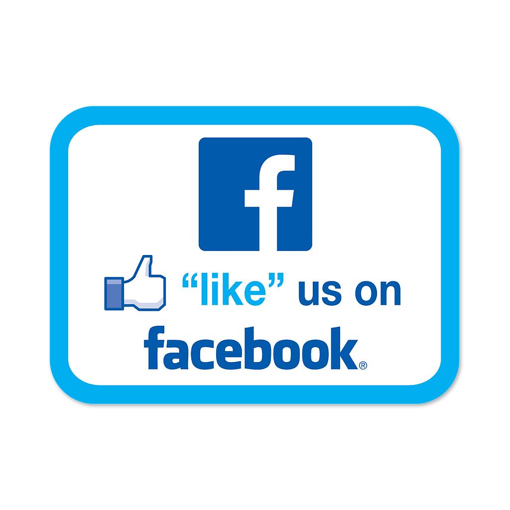 "Like" Us On Facebook Stickers