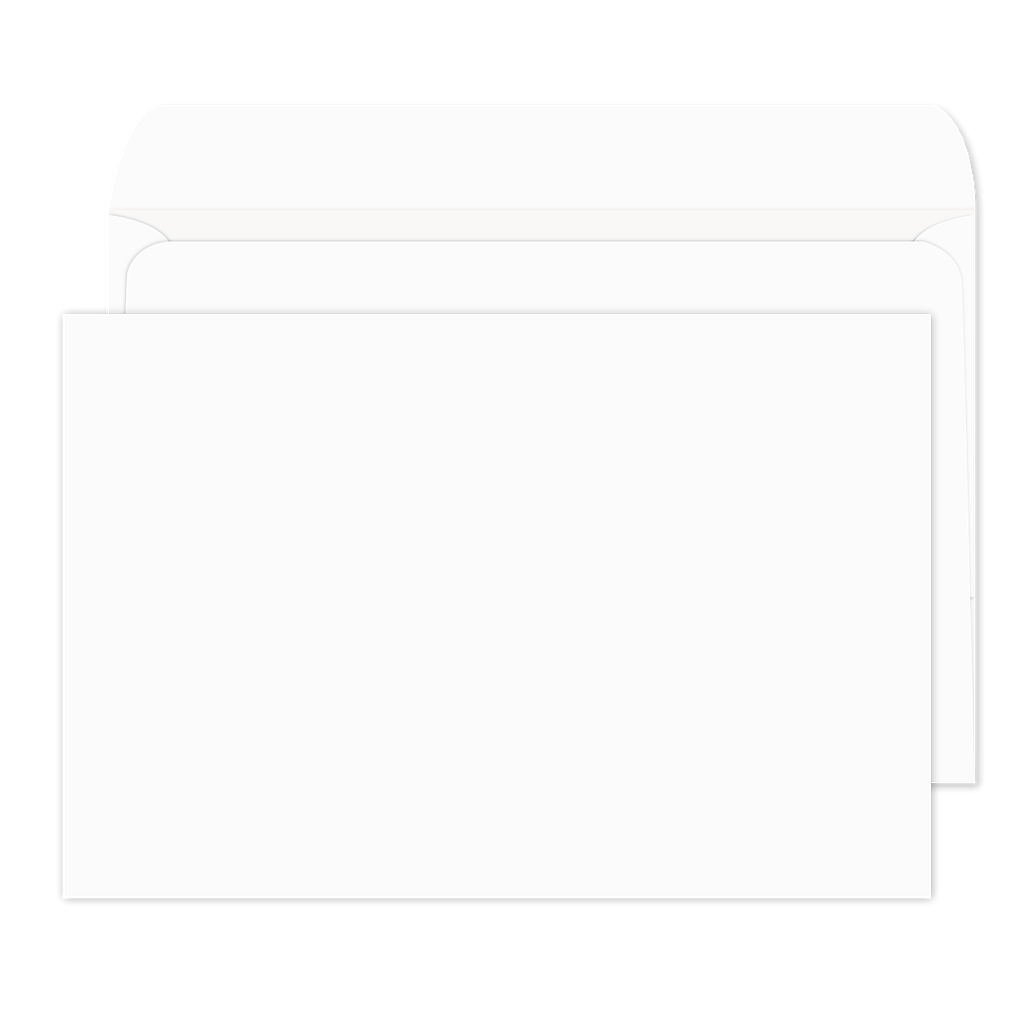 6 x 9 Booklet Envelopes - Blank 24 lb. White Wove