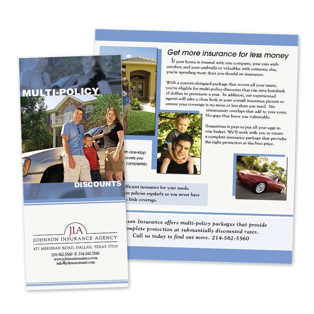 Multi-Policy Insurance Cross-Sell Brochure