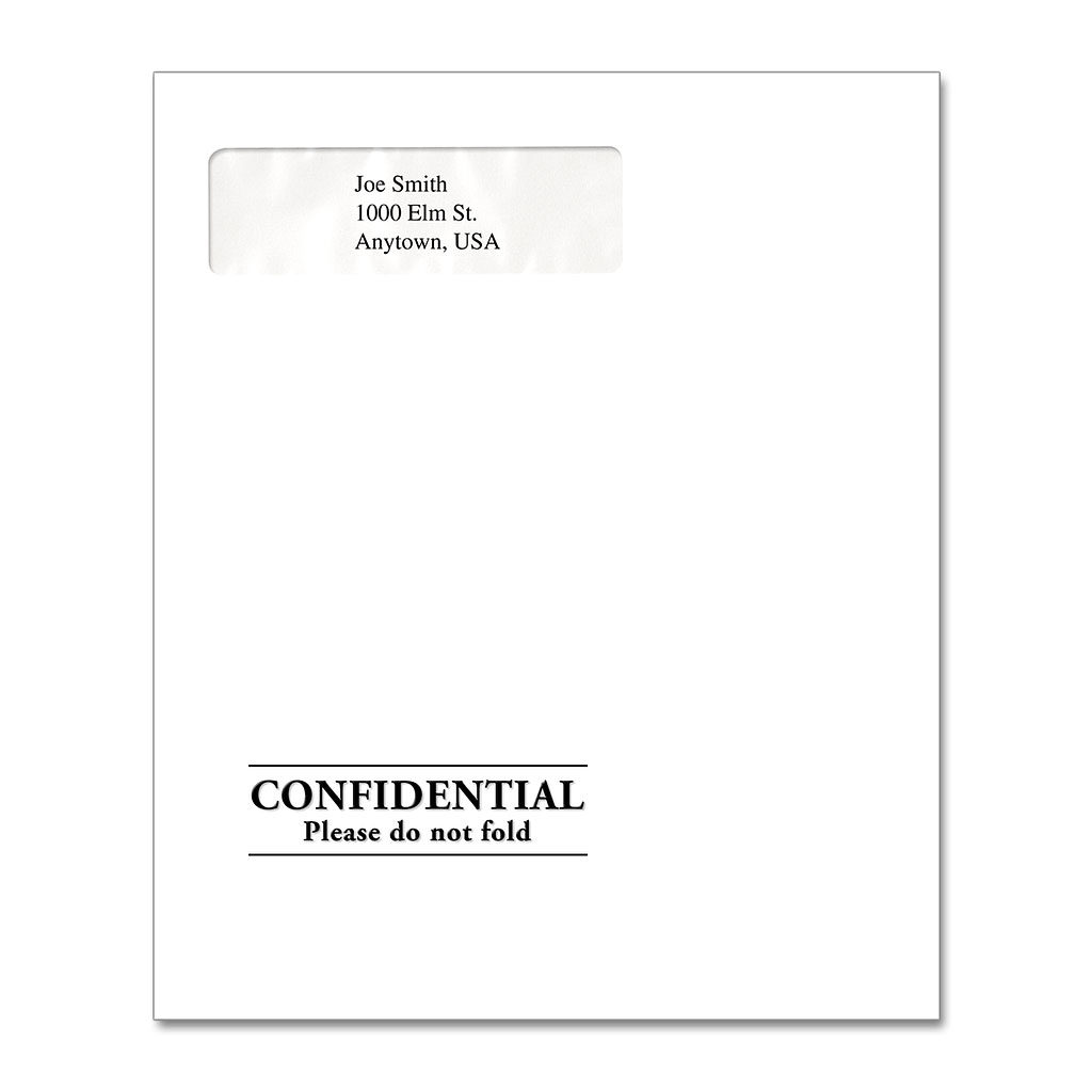 Confidential Window Envelope