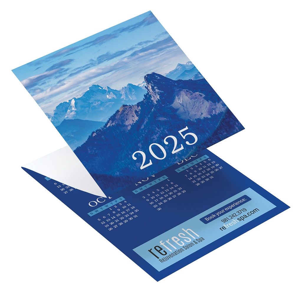 Landscape Trifold Greeting Card Calendar