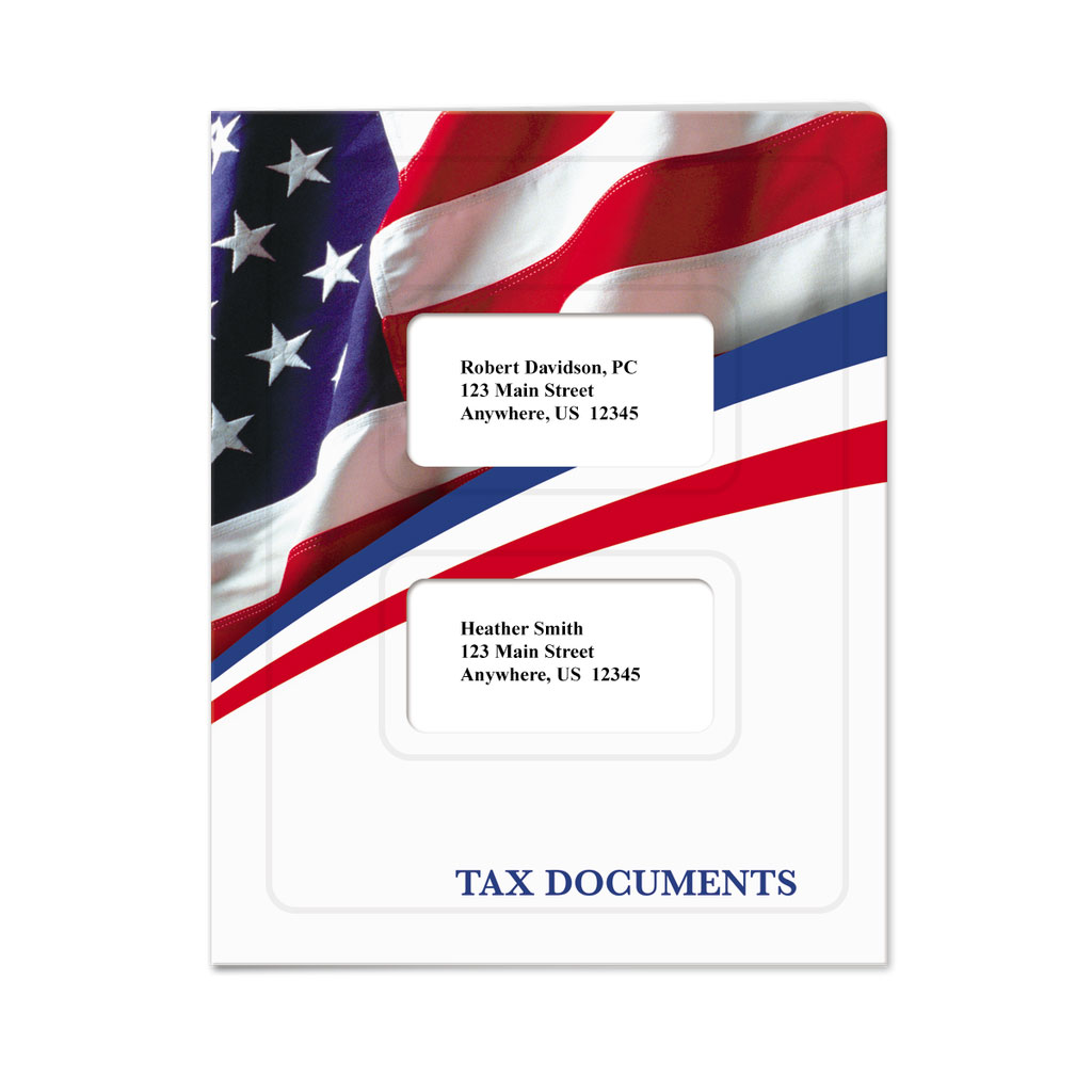 Flag Tax Software Folders - Large Windows