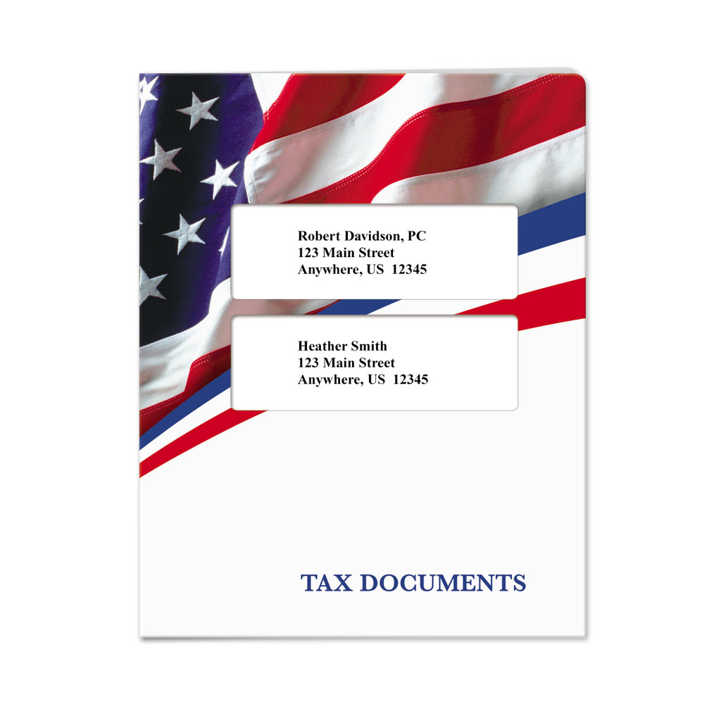 Flag Tax Software Folders - Centered