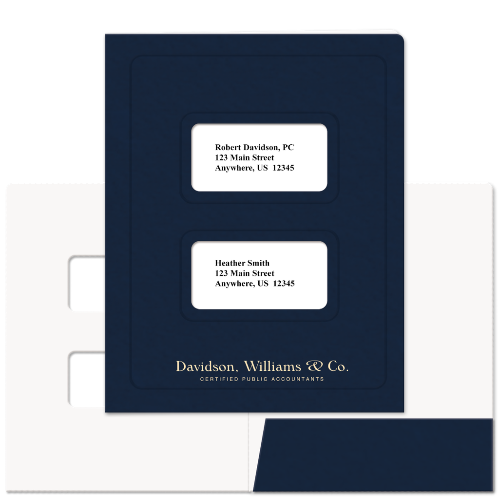 Personalized Soft Touch Tax Software Folder - Large Windows