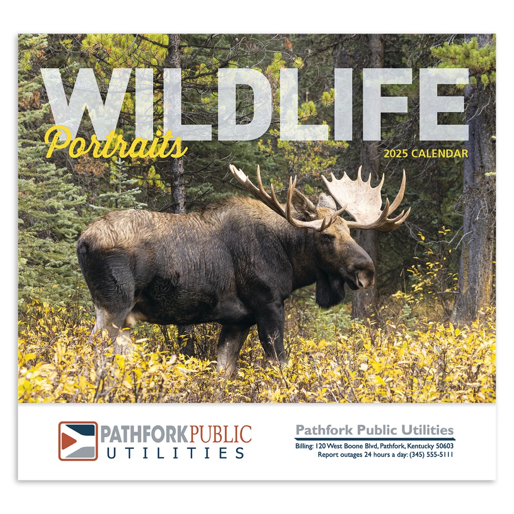 Wildlife Portraits Wall Calendar