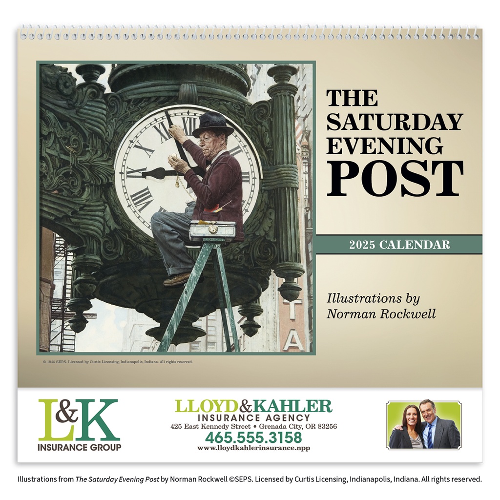 Norman Rockwell's Saturday Evening Post Wall Calendar