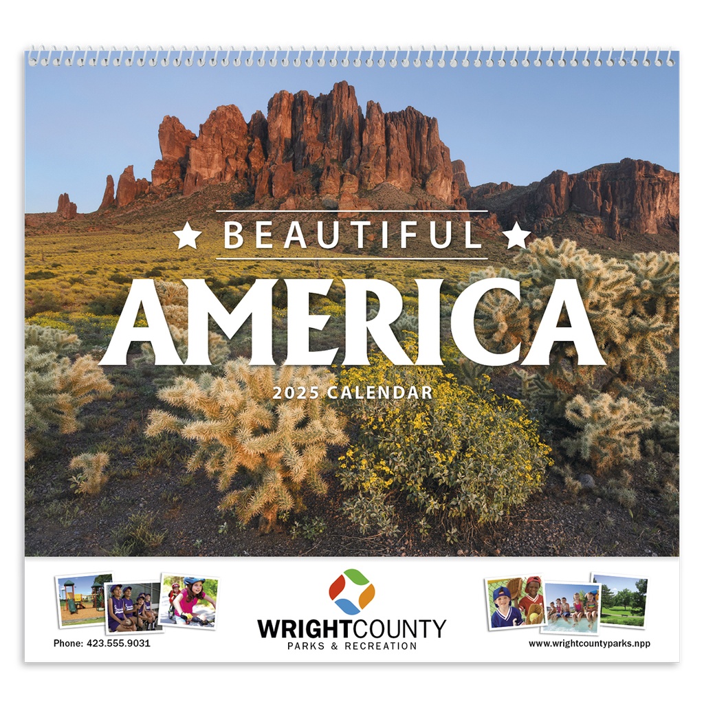 Beautiful America Wall Calendar