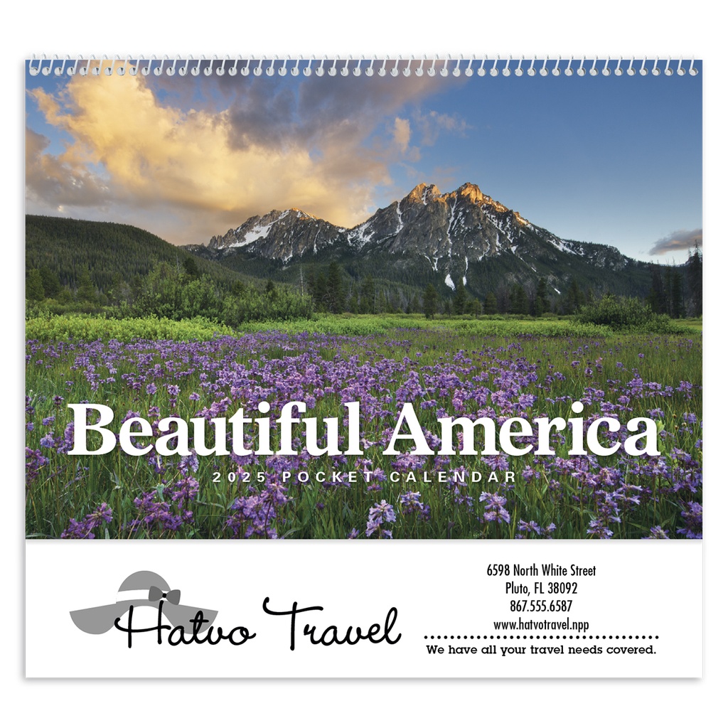Beautiful America Pocket Wall Calendar