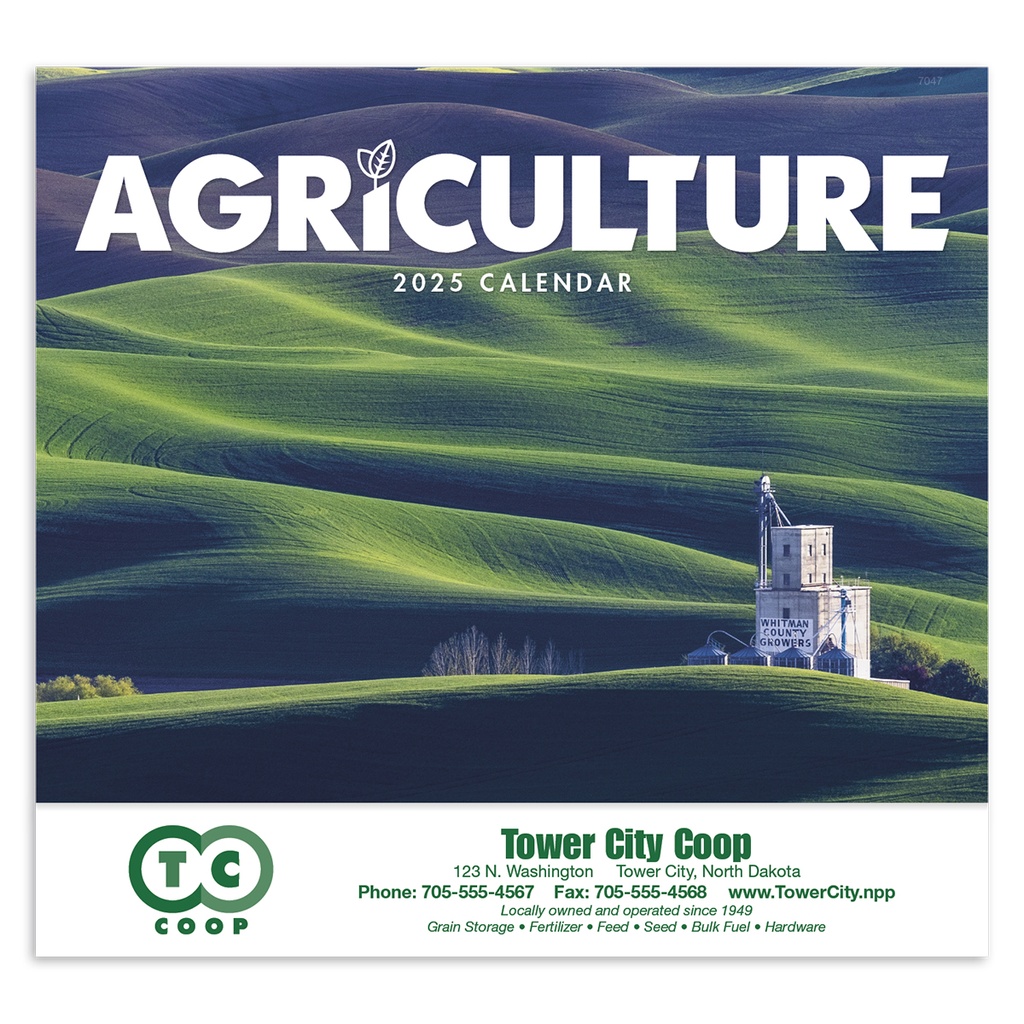 Agriculture Wall Calendar - Stapled