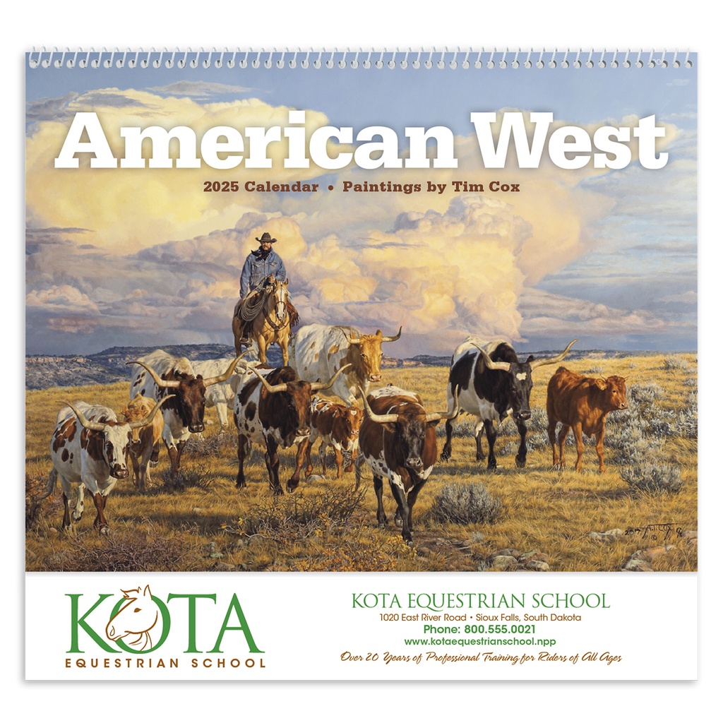 American West Wall Calendar