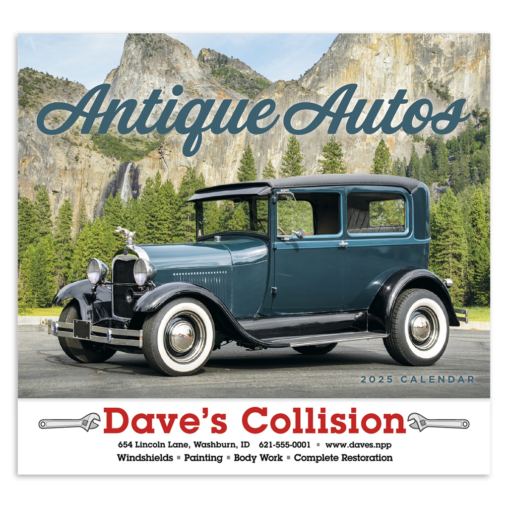 Antique Autos Wall Calendar