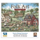 Folk Art Wall Calendar