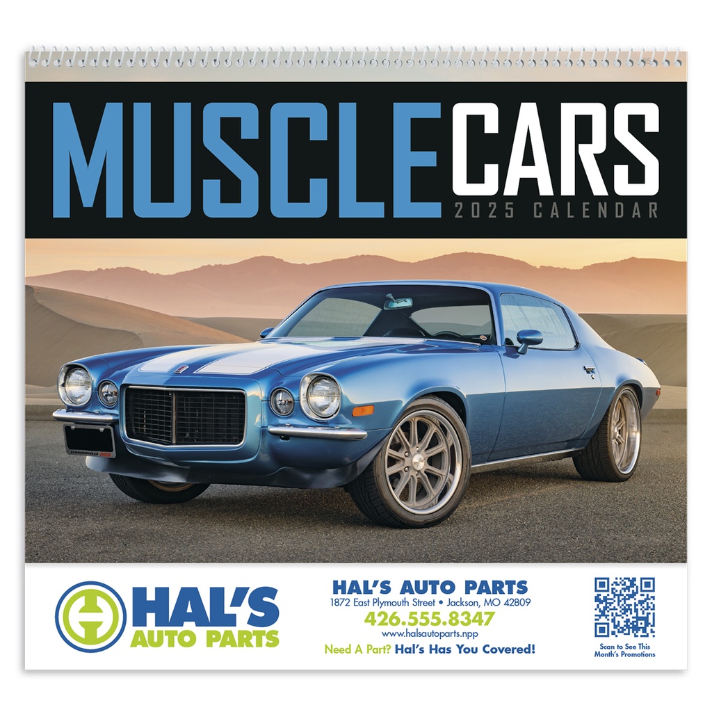 Muscle Cars Wall Calendar