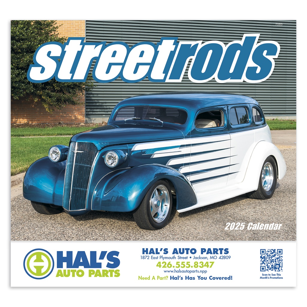 Street Rods Wall Calendar