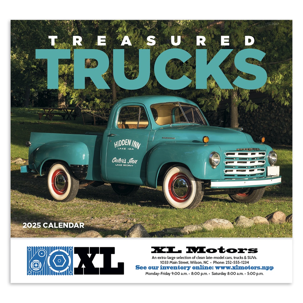 Treasured Trucks Wall Calendar