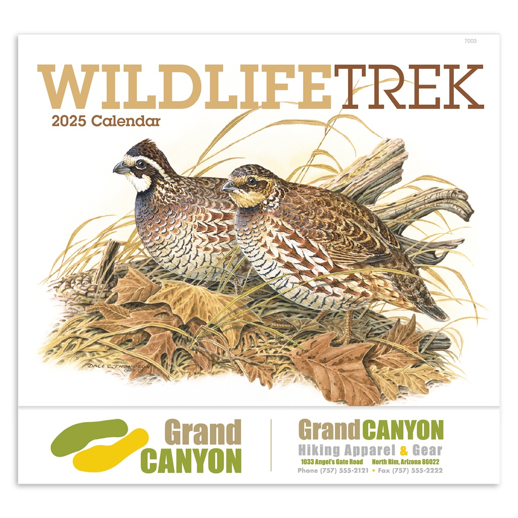 Wildlife Trek Wall Calendar