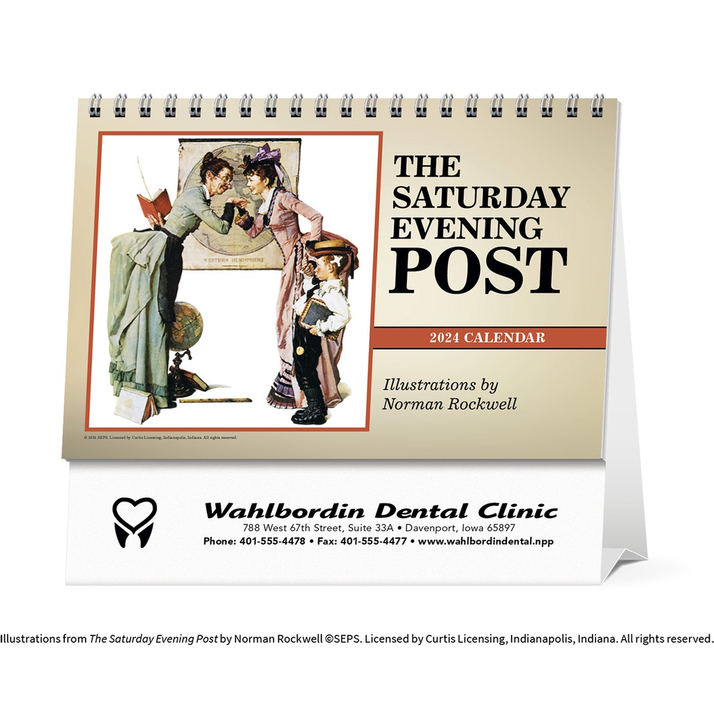 The Saturday Evening Post Large Desk Calendar