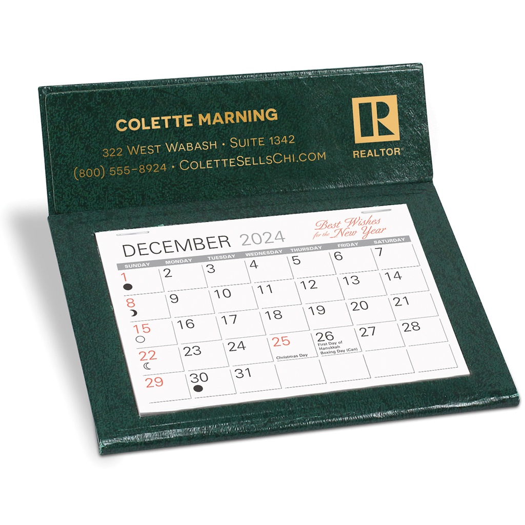 Slant Deluxe Desk Calendar