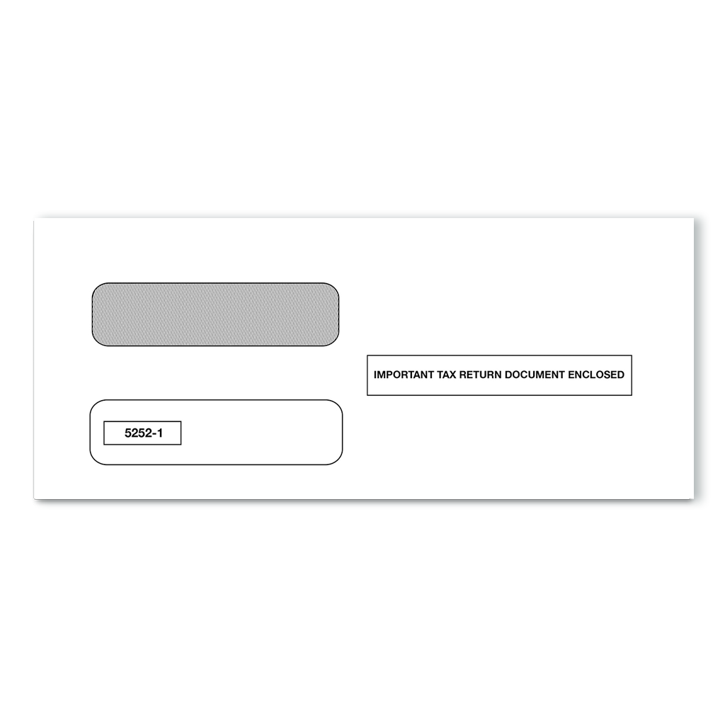 3-Up 1099-MISC Tax Form Envelope (5252)