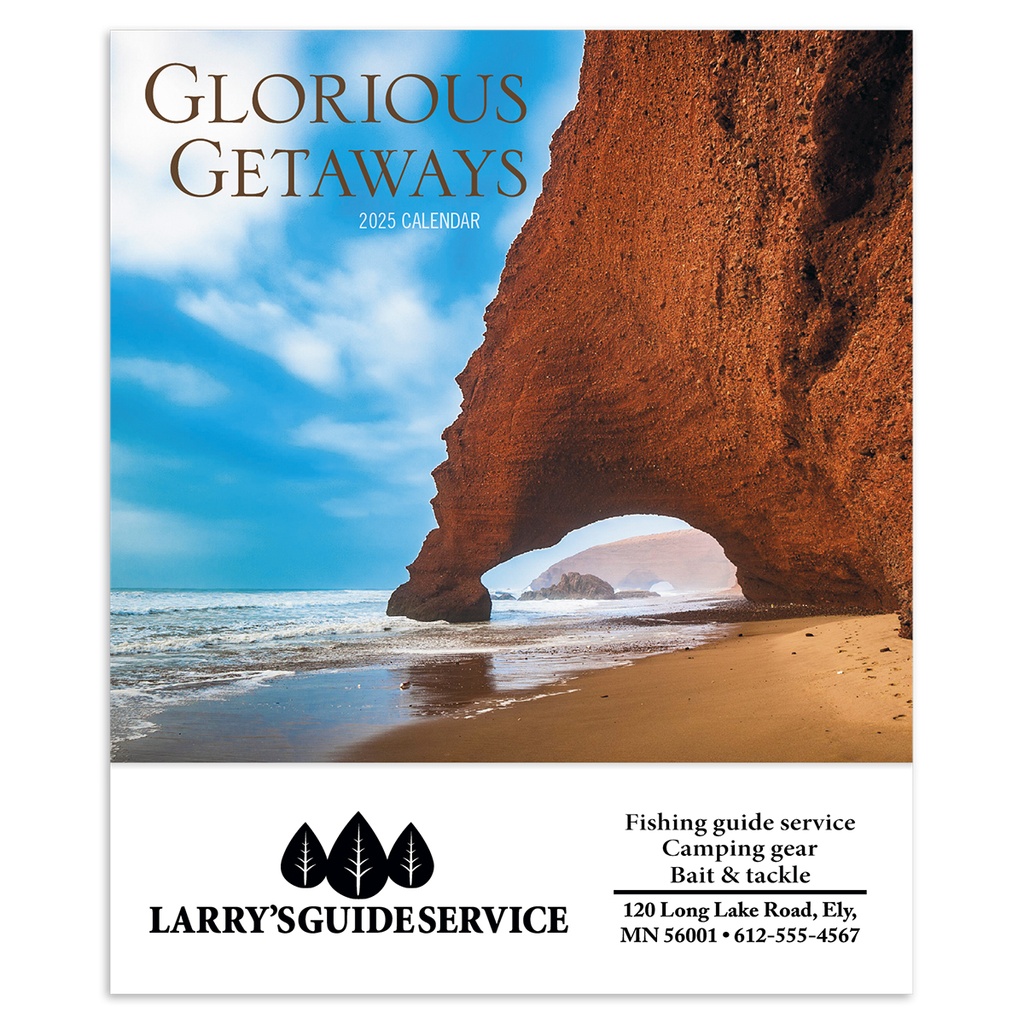 Glorious Getaways Mini Wall Calendar