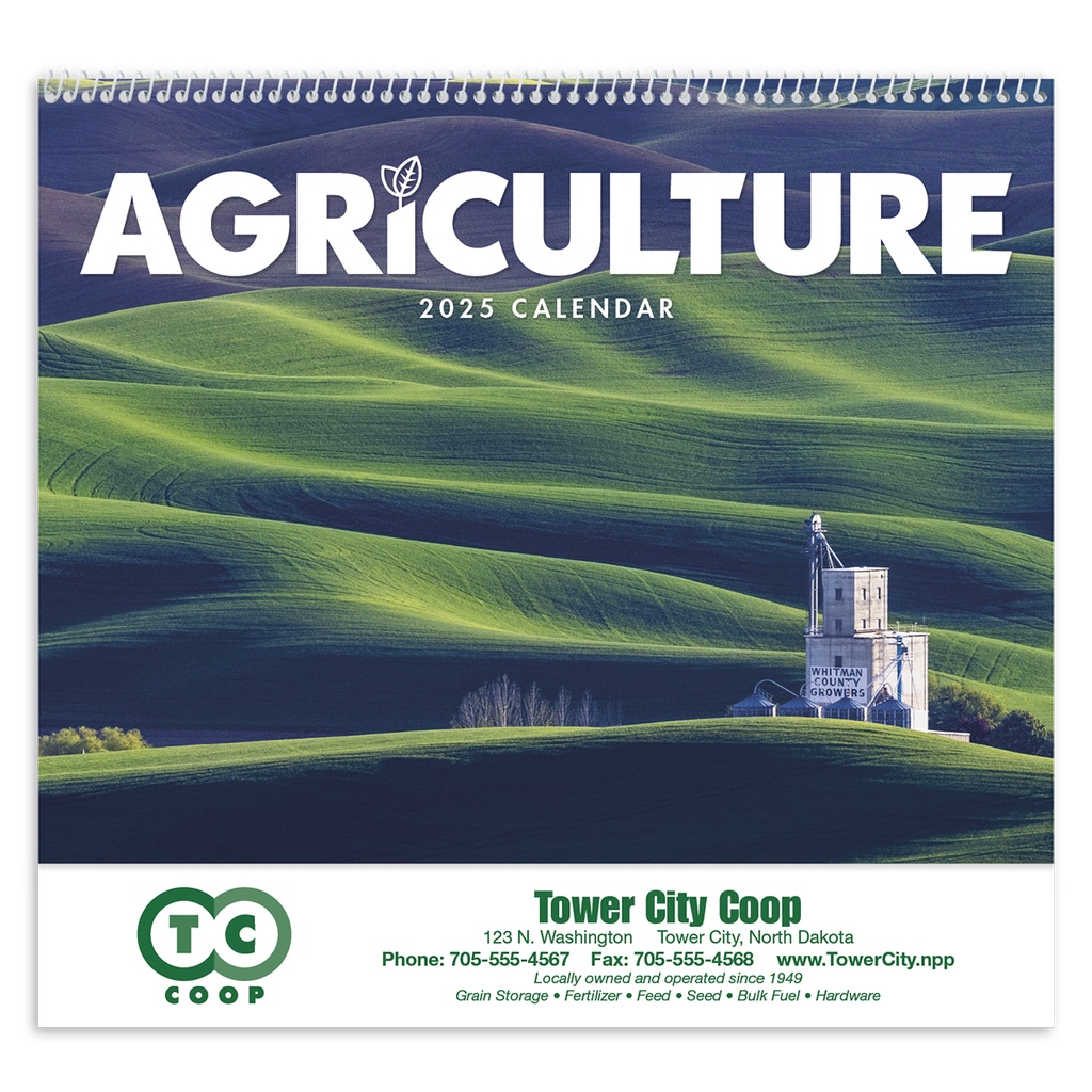 Agriculture Wall Calendar - Spiral