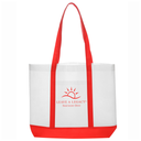 Non-Woven Tote Bag with Trim Colors - 18 x 3.5 x 14