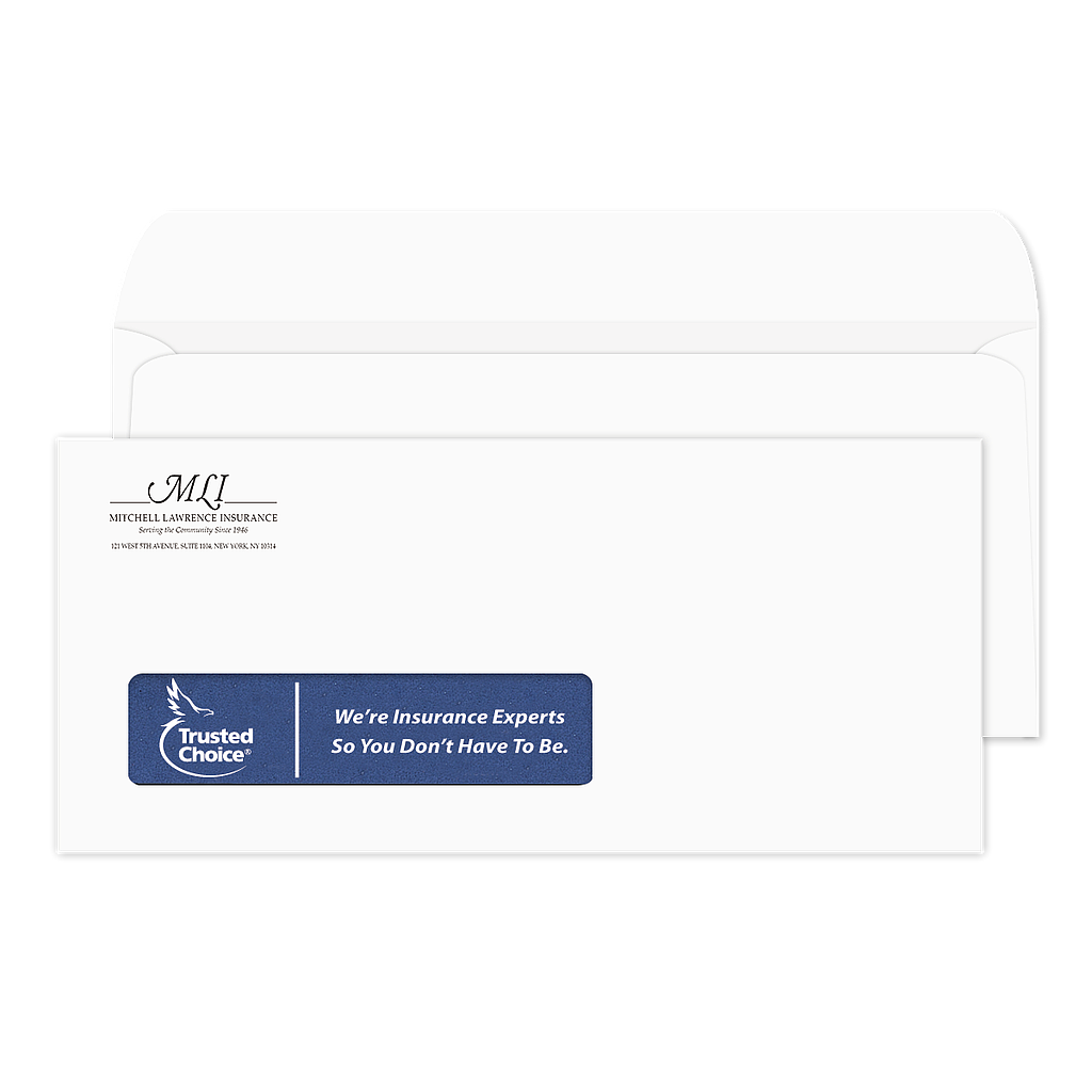 10 Slogan Window Envelope Trusted Choice